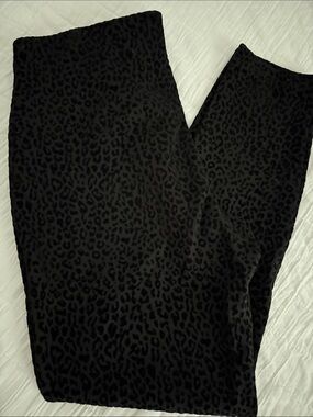 Nanette Lepore Black Tonal Leopard Leggings
